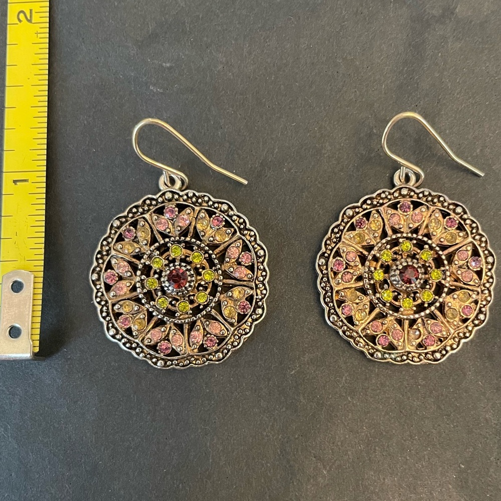NWOT multicolored drop bohemian earrings